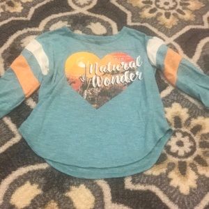 Girls 3/4 sleeve shirt